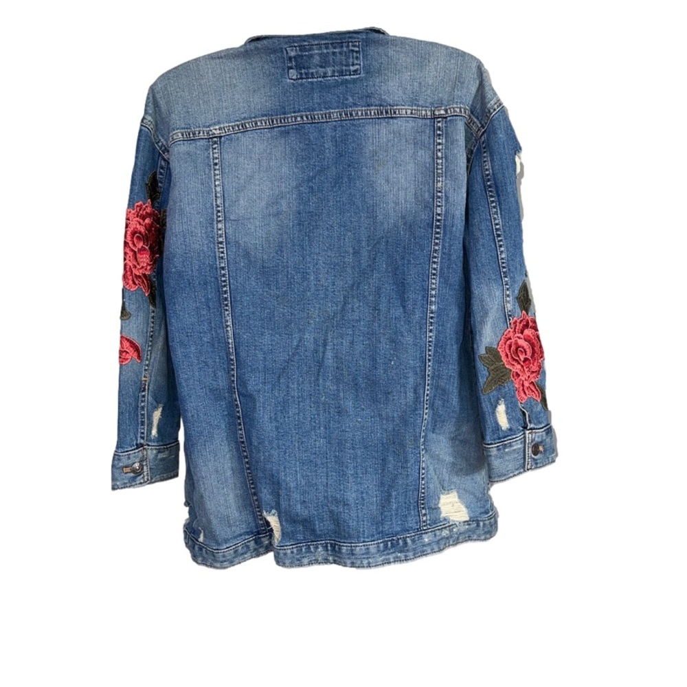 Express Jeans distressed jean jacket XS - Picture 2 of 8
